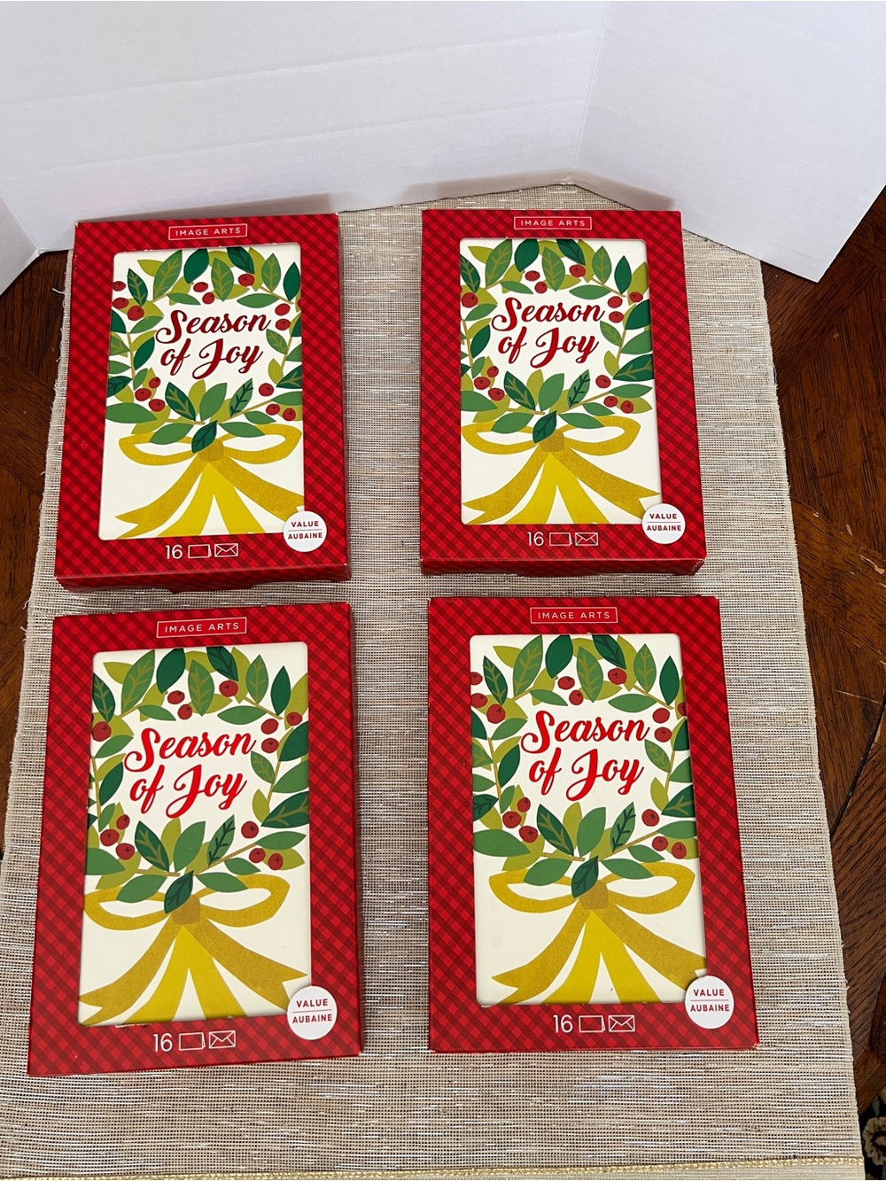 Lot of 4 Christmas Cards “Season of Joy” 16 count in each box
